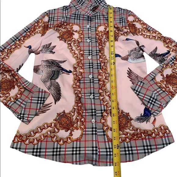 Diandian Didi Multicolored Long Sleeve Button Down Blouse Size Large - Picture 5 of 17